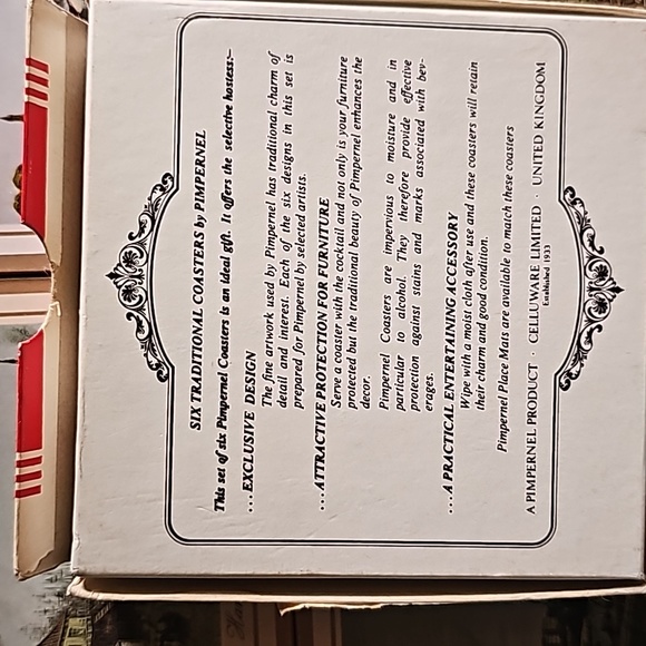 Set of 6 Pimpernel Coasters - Picture 5 of 10